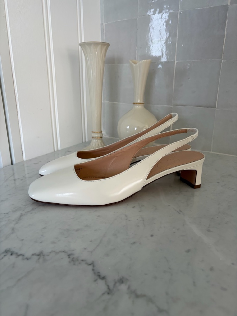 J. Crew NWT Ivory Sling Backs 🤍